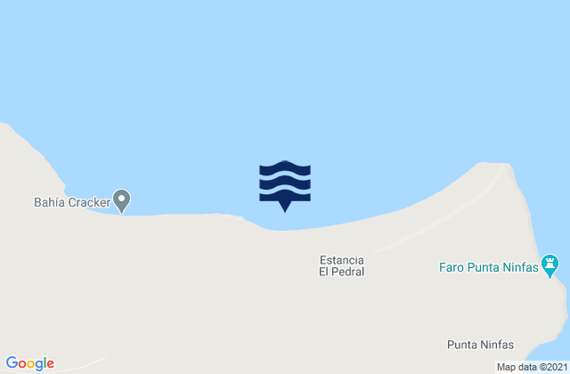 Mapa de mareas Punta Ninfas (Fondeadero), Argentina