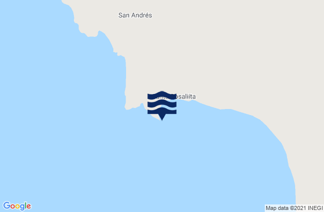 Mapa de mareas Punta Sta Rosalillita, Mexico