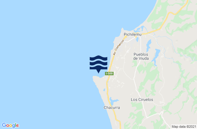 Mapa de mareas Punta de Lobos, Chile