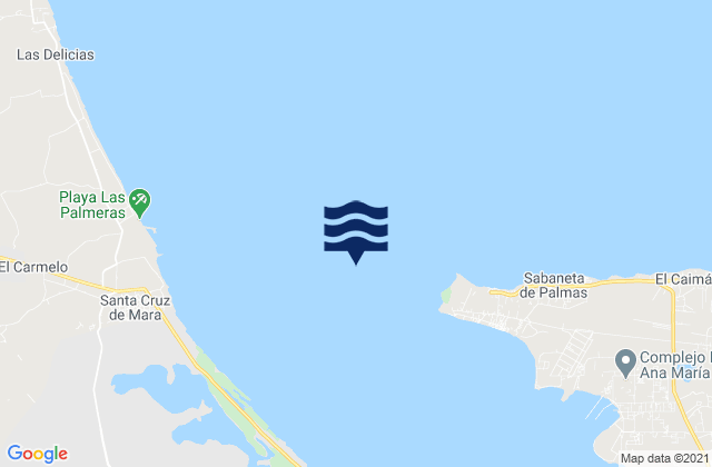 Mapa de mareas Punta de Palmas, Venezuela