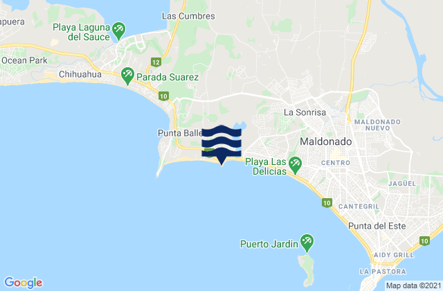 Mapa de mareas Punta del Chileno, Brazil