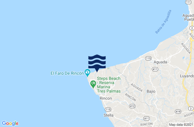 Mapa de mareas Puntas Barrio, Puerto Rico