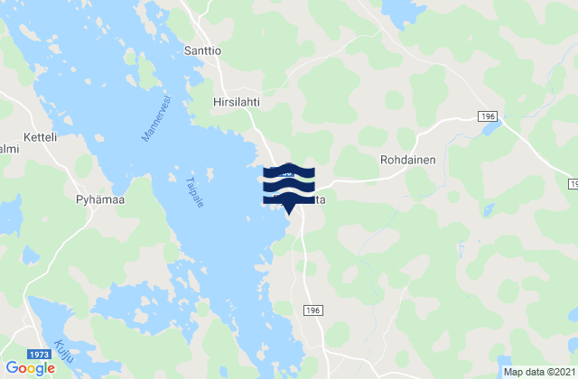 Mapa de mareas Pyhäranta, Finland