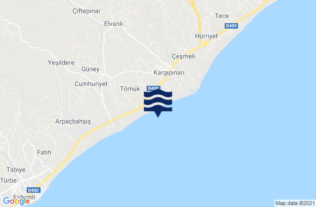 Mapa de mareas Pınarbaşı, Turkey