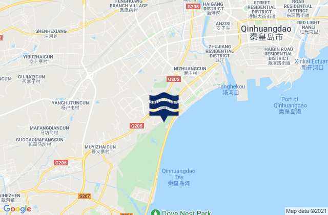 Mapa de mareas Qinhuangdao Shi, China