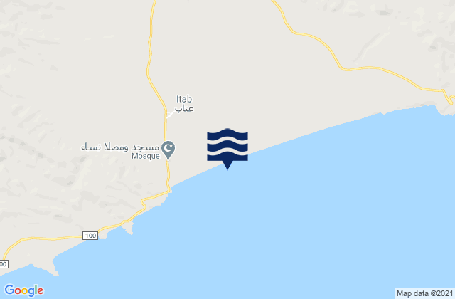 Mapa de mareas Qishn, Yemen