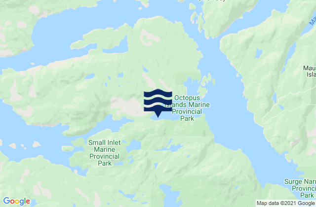 Mapa de mareas Quadra Island, Canada