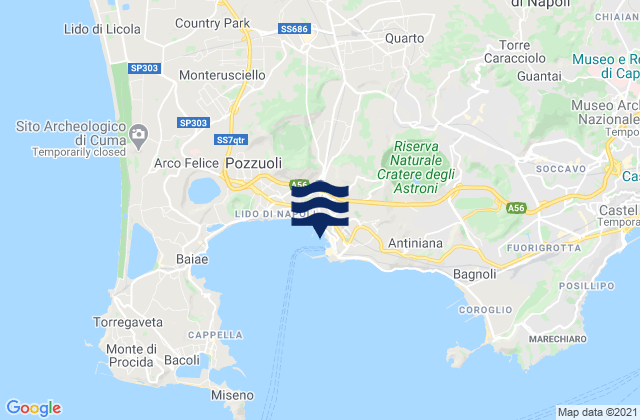 Mapa de mareas Qualiano, Italy