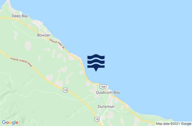 Mapa de mareas Qualicum Bay, Canada