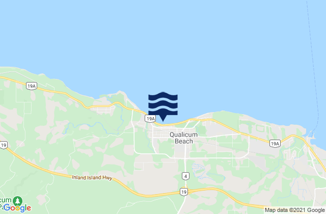 Mapa de mareas Qualicum Beach, Canada