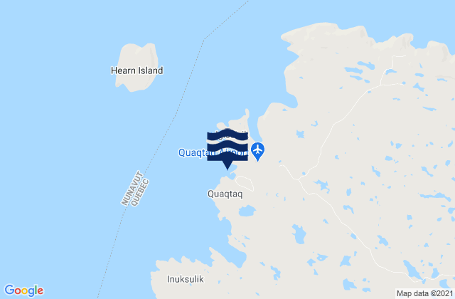 Mapa de mareas Quaqtaq, Canada
