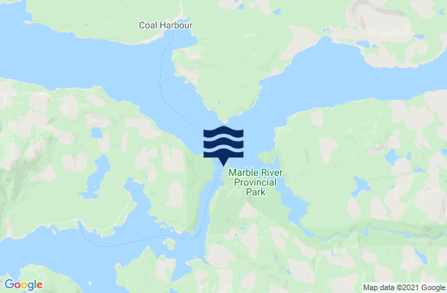 Mapa de mareas Quatsino Narrows, Canada