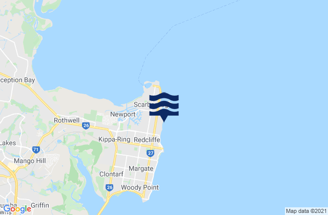 Mapa de mareas Queens Beach, Australia