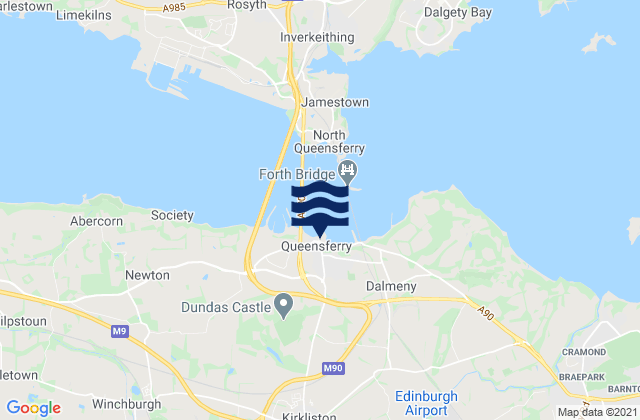 Mapa de mareas Queensferry, United Kingdom