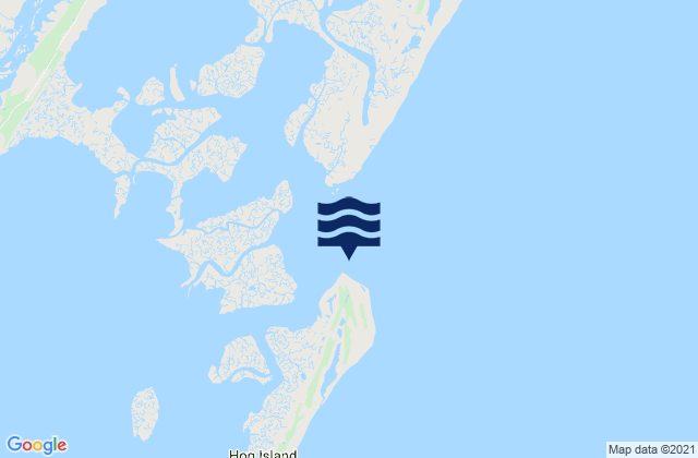 Mapa de mareas Quinby Inlet entrance, United States