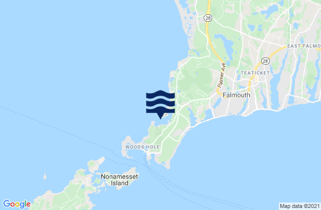 Mapa de mareas Quissett Harbor, United States