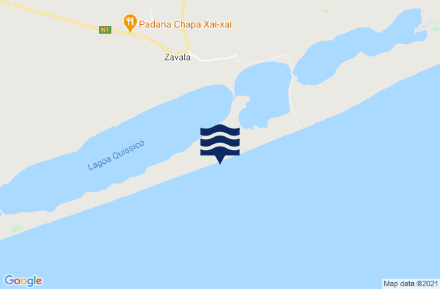 Mapa de mareas Quissico, Mozambique