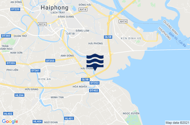 Mapa de mareas Quận Dương Kinh, Vietnam