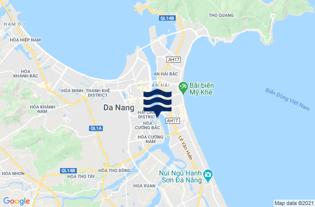 Mapa de mareas Quận Hải Châu, Vietnam