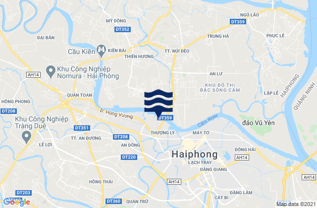 Mapa de mareas Quận Hồng Bàng, Vietnam