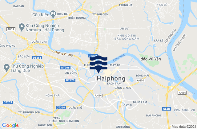 Mapa de mareas Quận Lê Chân, Vietnam