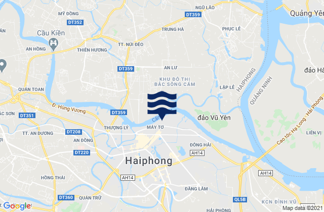 Mapa de mareas Quận Ngô Quyền, Vietnam