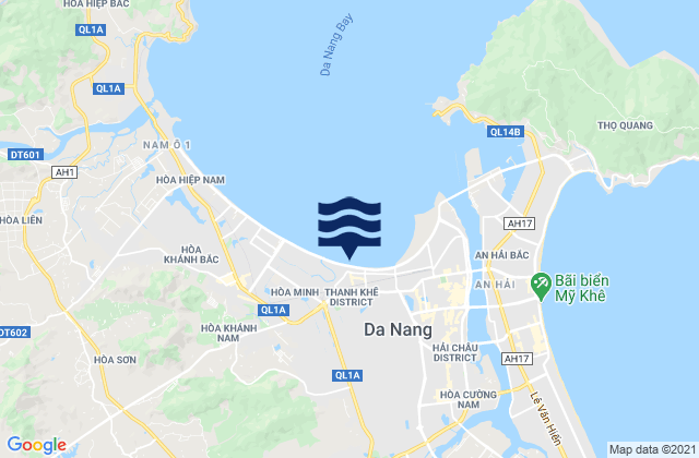 Mapa de mareas Quận Thanh Khê, Vietnam