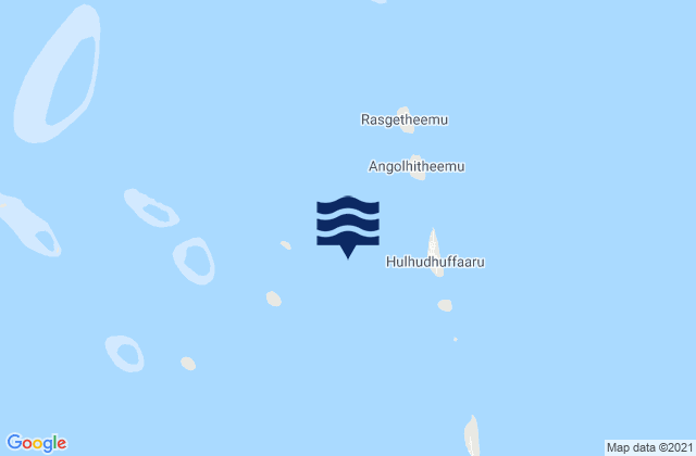 Mapa de mareas Raa Atholhu, Maldives