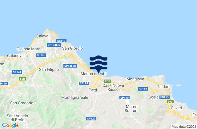 Mapa de mareas Raccuja, Italy
