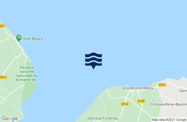 Mapa de mareas Rade de la Capelle, France