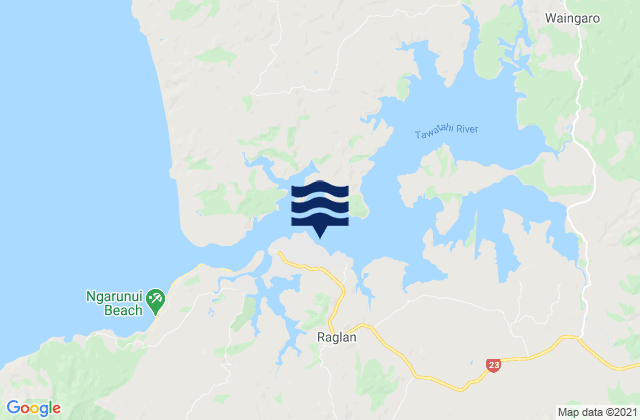 Mapa de mareas Raglan, New Zealand