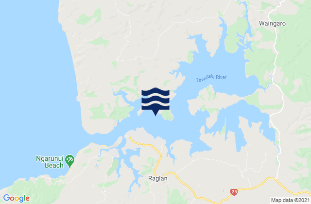 Mapa de mareas Raglan Harbour (Whaingaroa), New Zealand