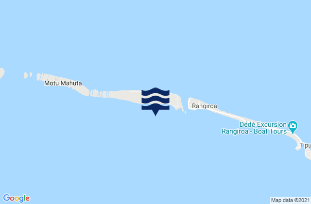 Mapa de mareas Rahiroa (Rangiroa) Island, French Polynesia