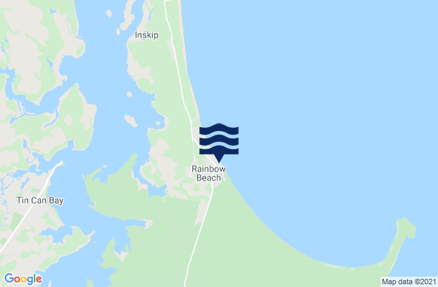 Mapa de mareas Rainbow Beach, Australia