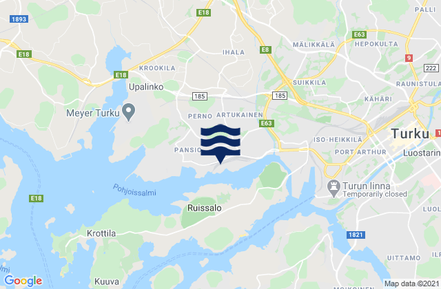 Mapa de mareas Raisio, Finland