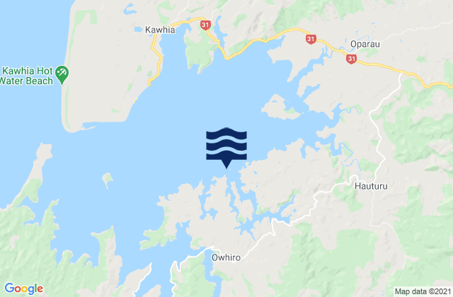 Mapa de mareas Rakaunui Inlet, New Zealand