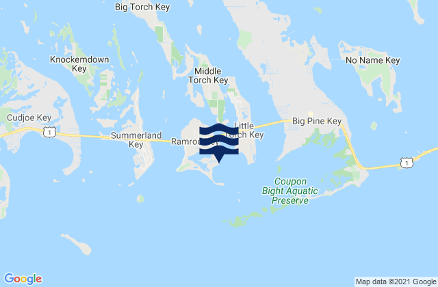 Mapa de mareas Ramrod Key Newfound Harbor, United States