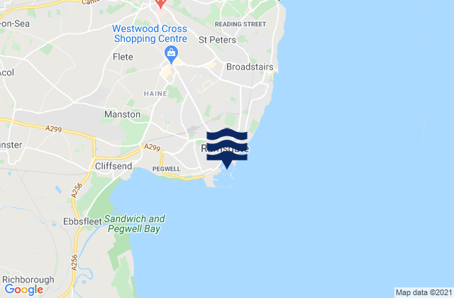 Mapa de mareas Ramsgate, United Kingdom