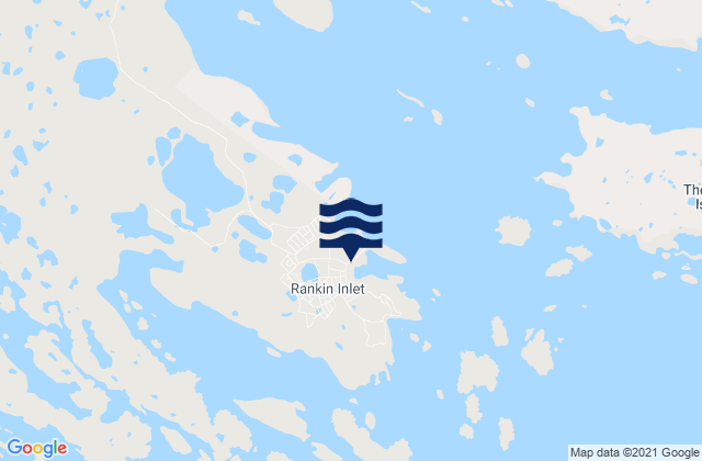 Mapa de mareas Rankin Inlet, Canada