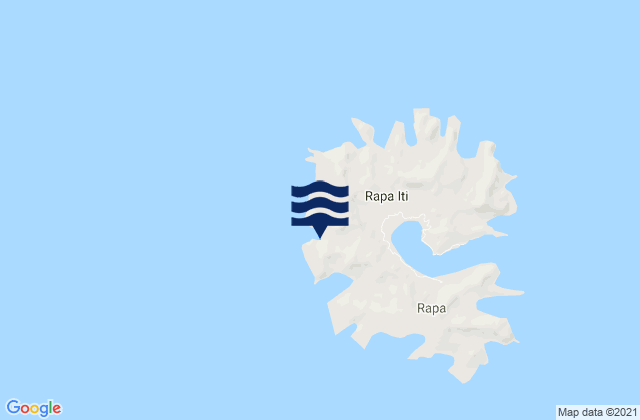 Mapa de mareas Rapa (Haurei), French Polynesia