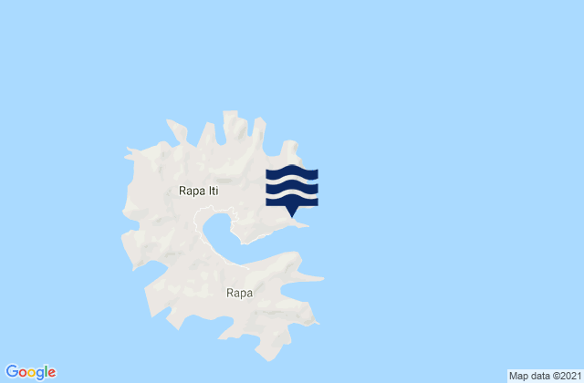Mapa de mareas Rapa, French Polynesia