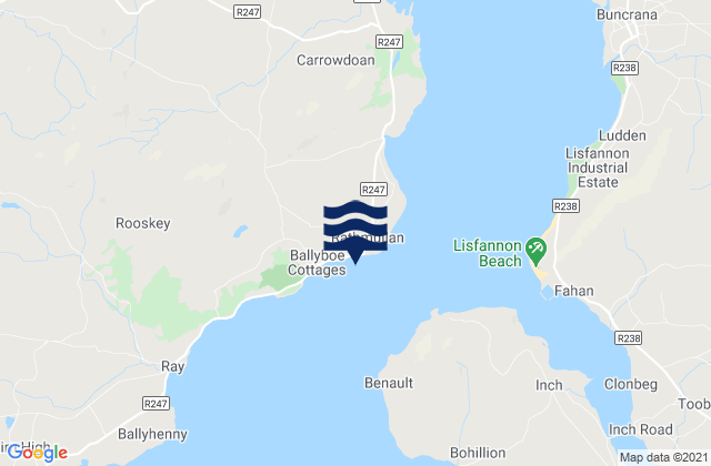 Mapa de mareas Rathmullan, Ireland