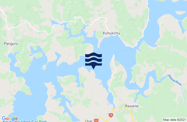 Mapa de mareas Rawene, New Zealand