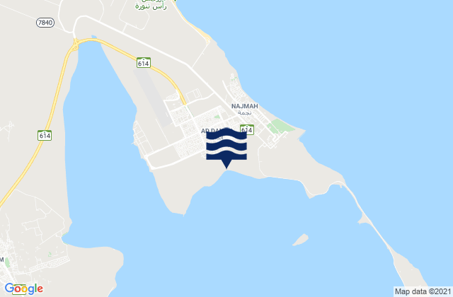 Mapa de mareas Raḩīmah, Saudi Arabia