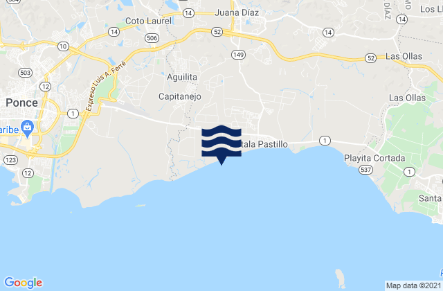 Mapa de mareas Real Barrio, Puerto Rico