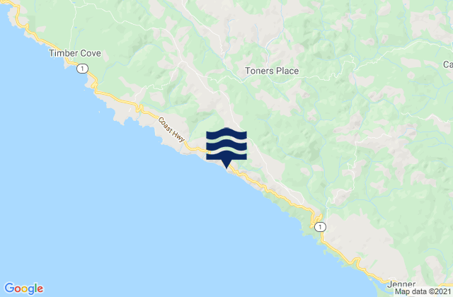 Mapa de mareas Reaves Point, United States