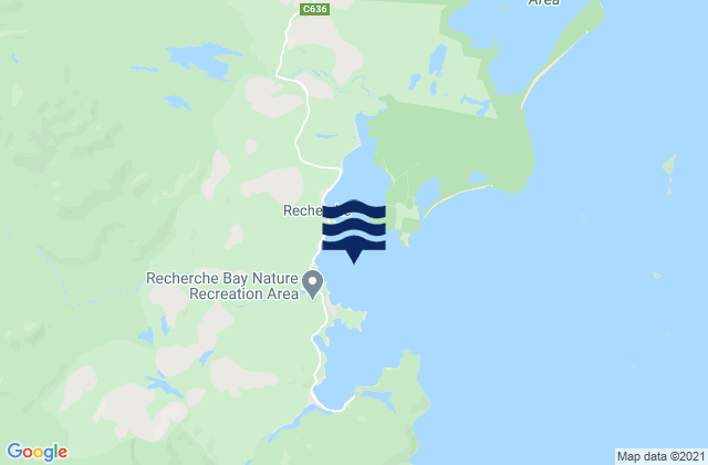 Mapa de mareas Recherche Bay, Australia