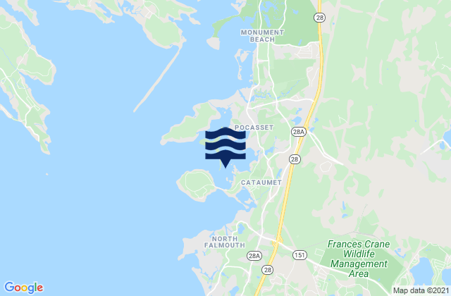 Mapa de mareas Red Brook Harbor, United States