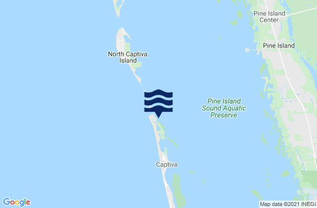 Mapa de mareas Redfish Pass Captiva Island (North End), United States