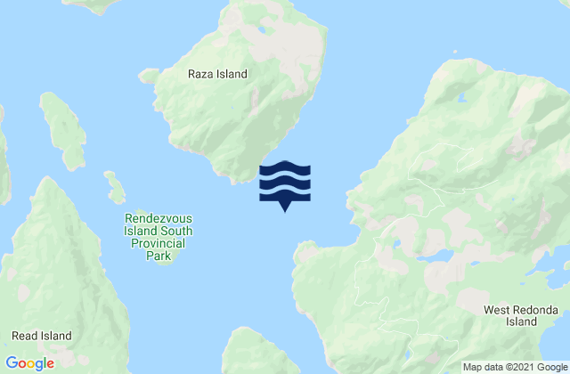 Mapa de mareas Redonda Bay, Canada